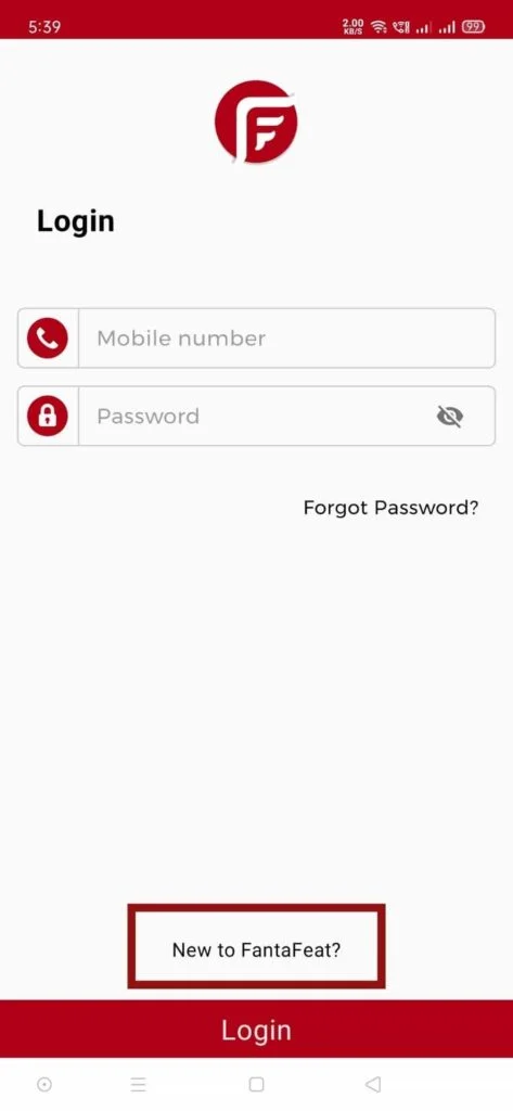 Fantafeat New User Registeration Process