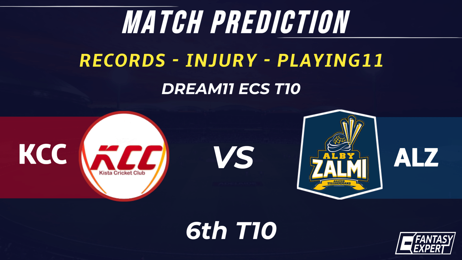 KCC vs ALZ Dream11 Team Prediction KCC vs ALZ Dream11 Team Prediction