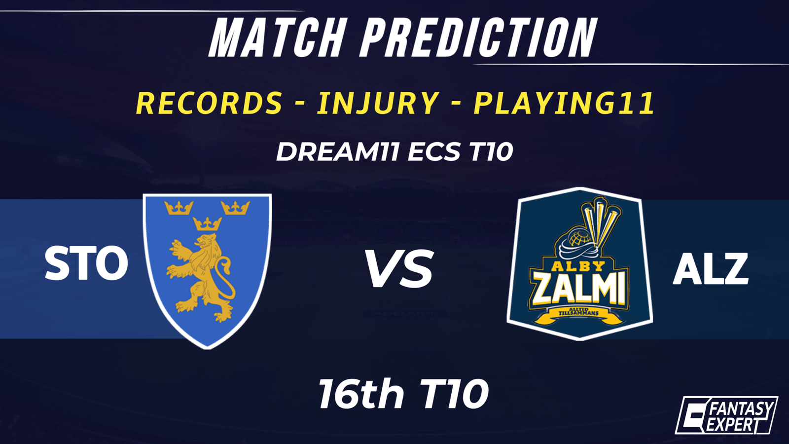 STO vs ALZ Dream11 Team Prediction STO vs ALZ Dream11 Team Prediction