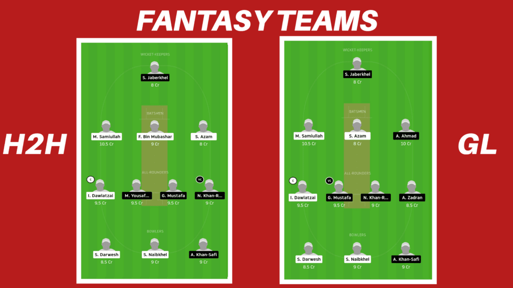 KSV vs PSV Dream11 Team