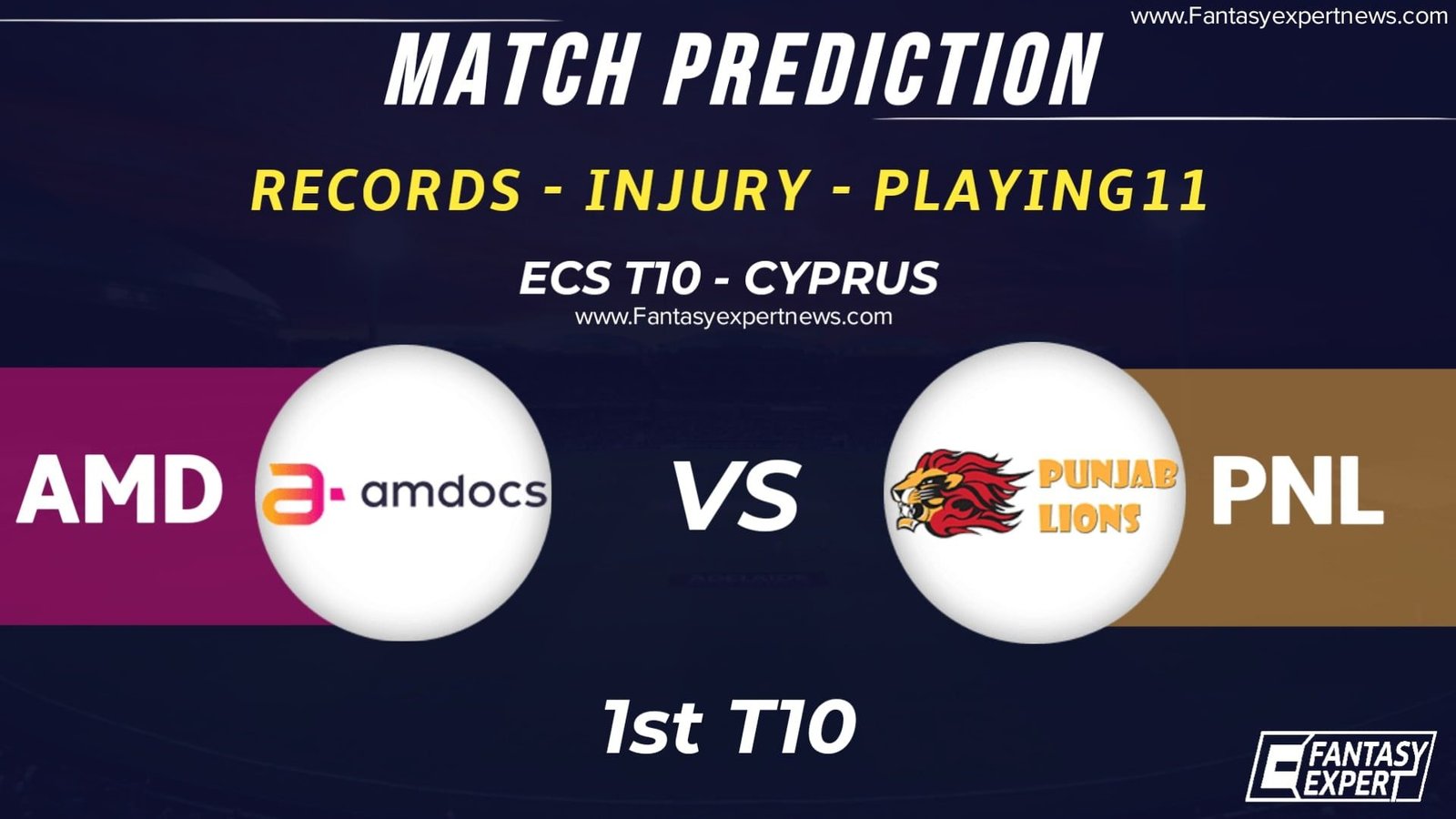 AMD vs PNL Dream11 Team Prediction AMD vs PNL Dream11 Team Prediction