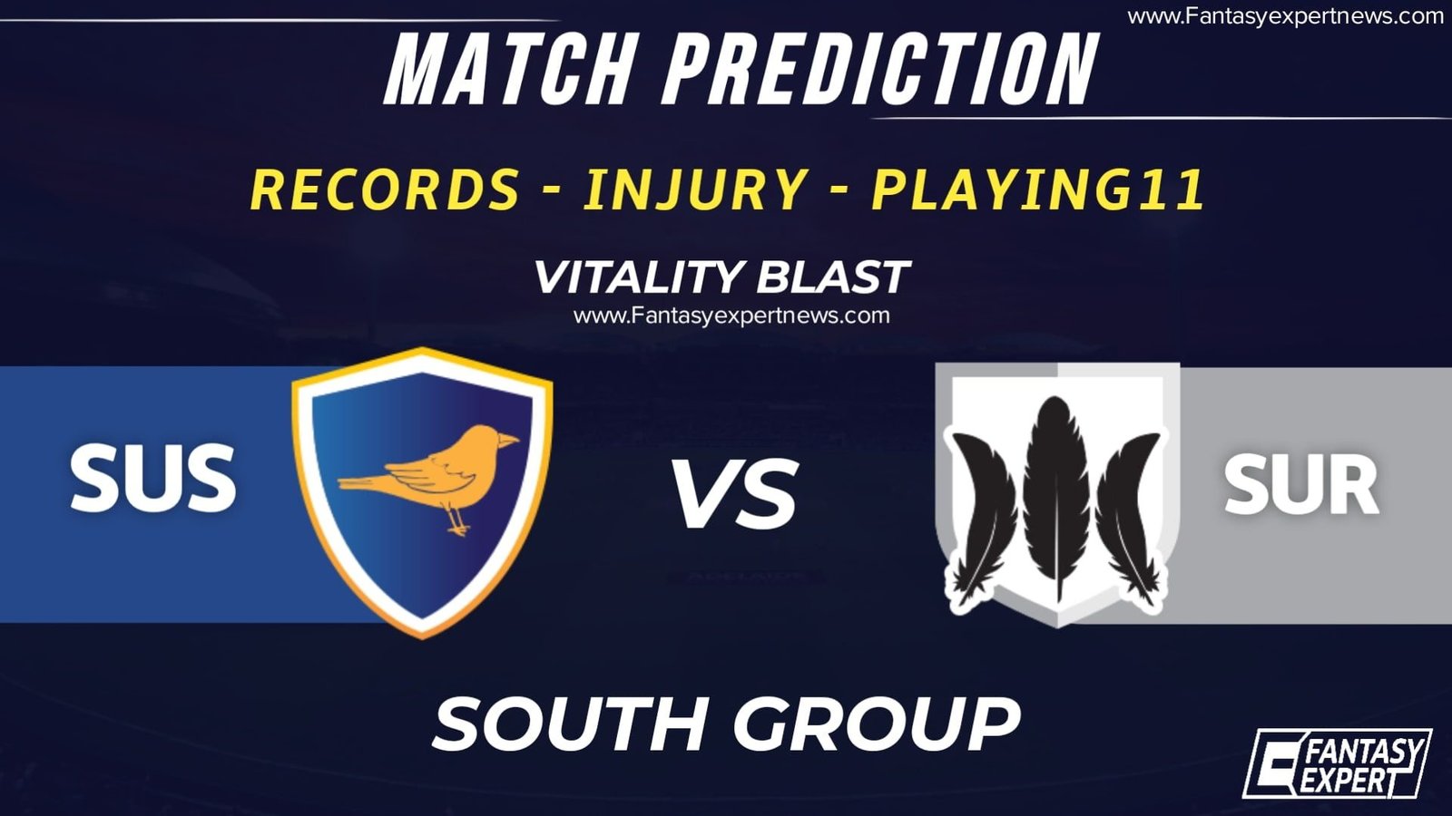 SUS vs SUR Dream11 Team Prediction SUS vs SUR Dream11 Team Prediction