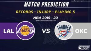 LAL vs OKC Dream11 Team Prediction