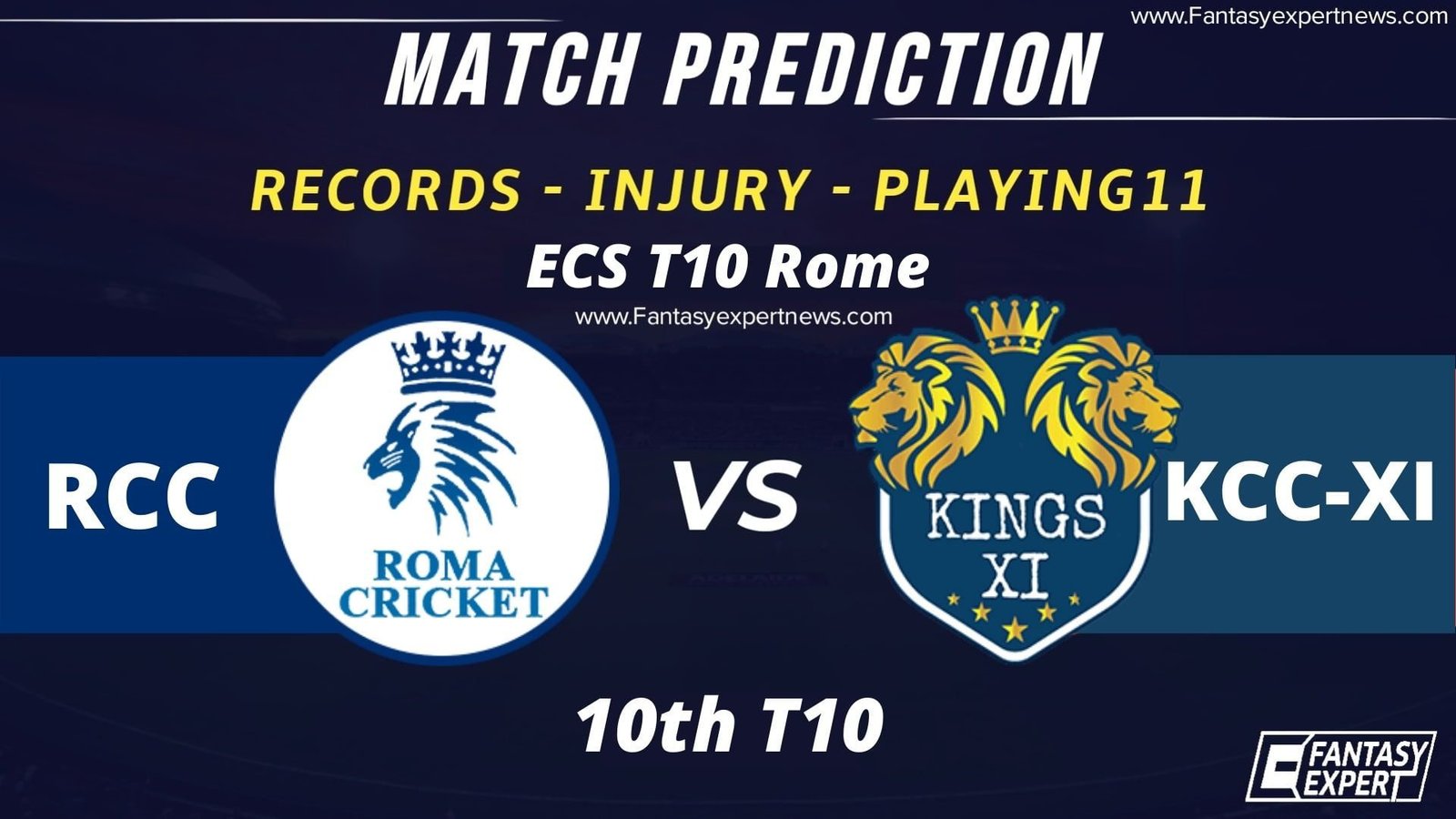 RCC vs KCC-XI Dream11 Prediction RCC vs KCC-XI Dream11 Prediction