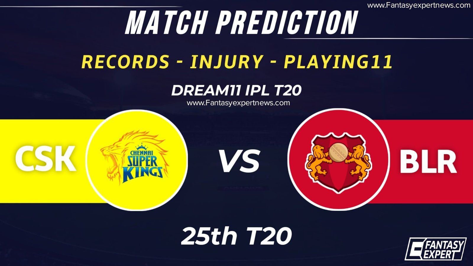 CSK vs RCB Dream11 Team Prediction CSK vs RCB Dream11 Team Prediction