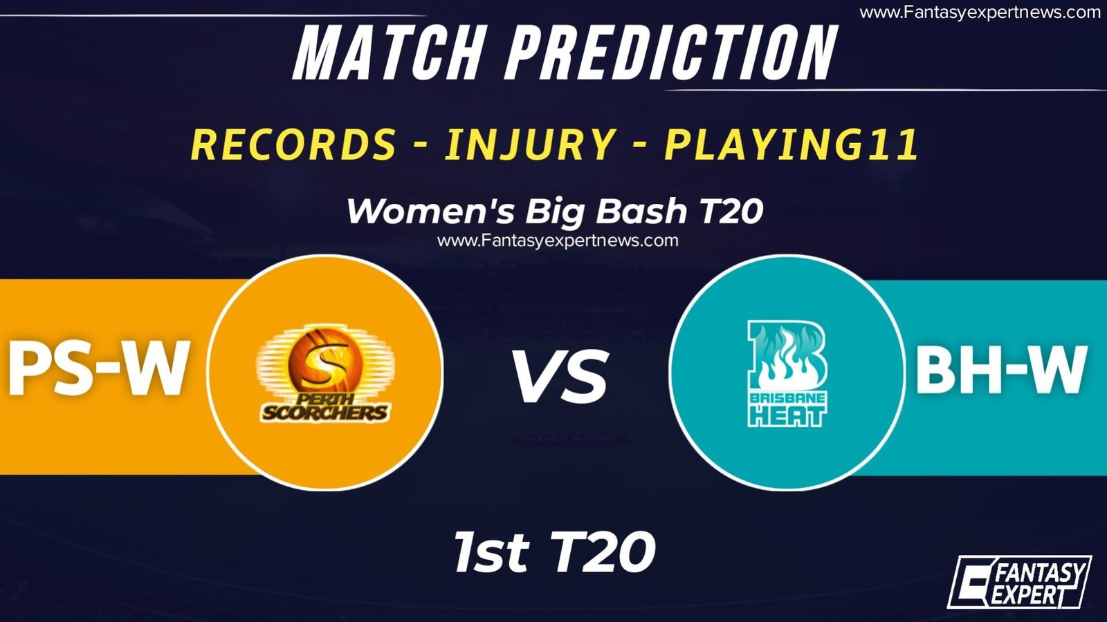 PS-W vs BH-W Dream11 Team Prediction PS-W vs BH-W Dream11 Team Prediction