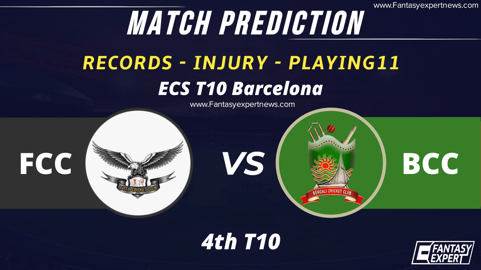 MUN(1) FCC vs BCC Player Stats and Records