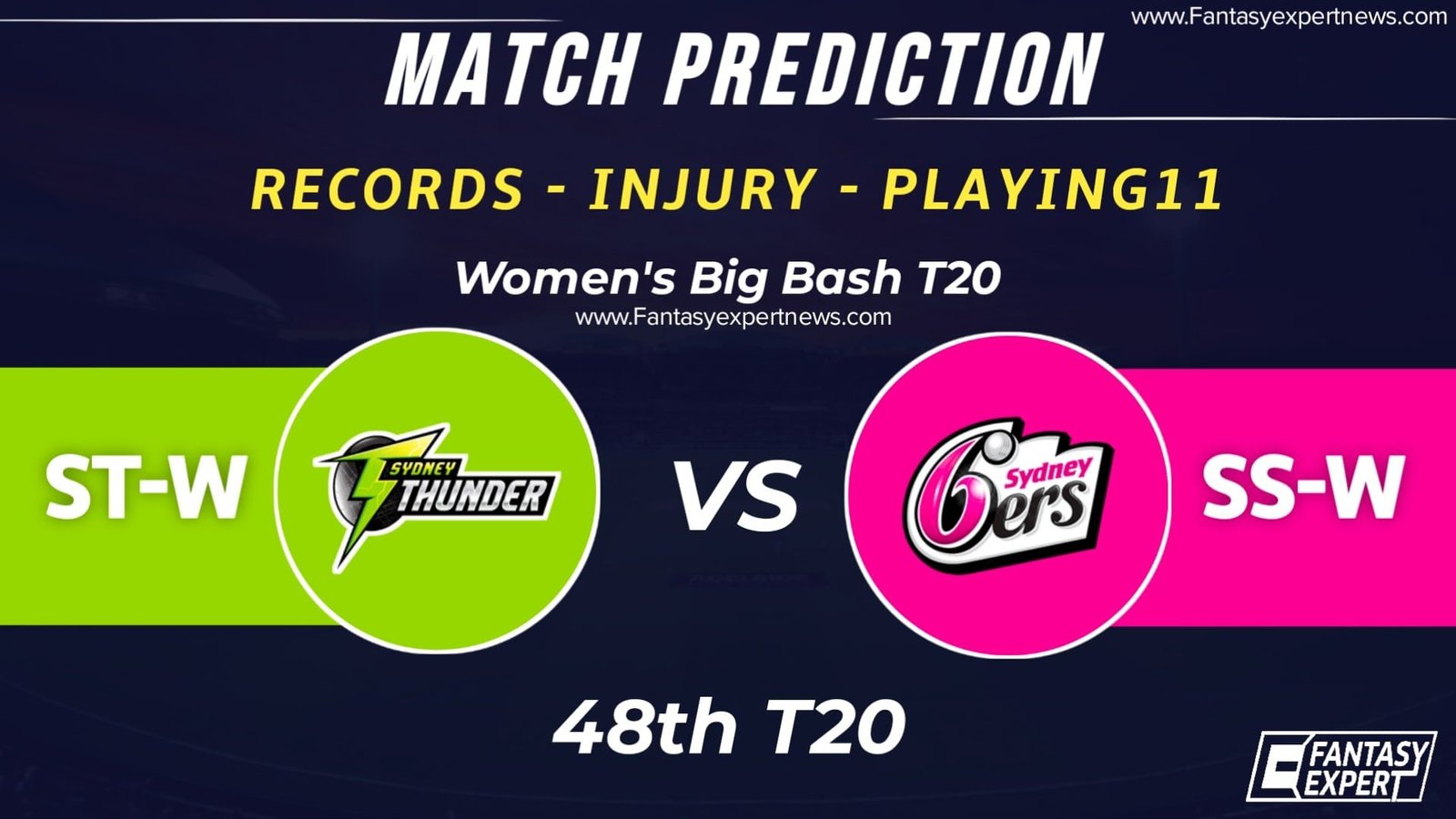 ST-W vs SS-W Dream11 Team Prediction ST-W vs SS-W Dream11 Team Prediction
