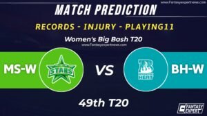 MS-W vs BH-W Dream11 Team
