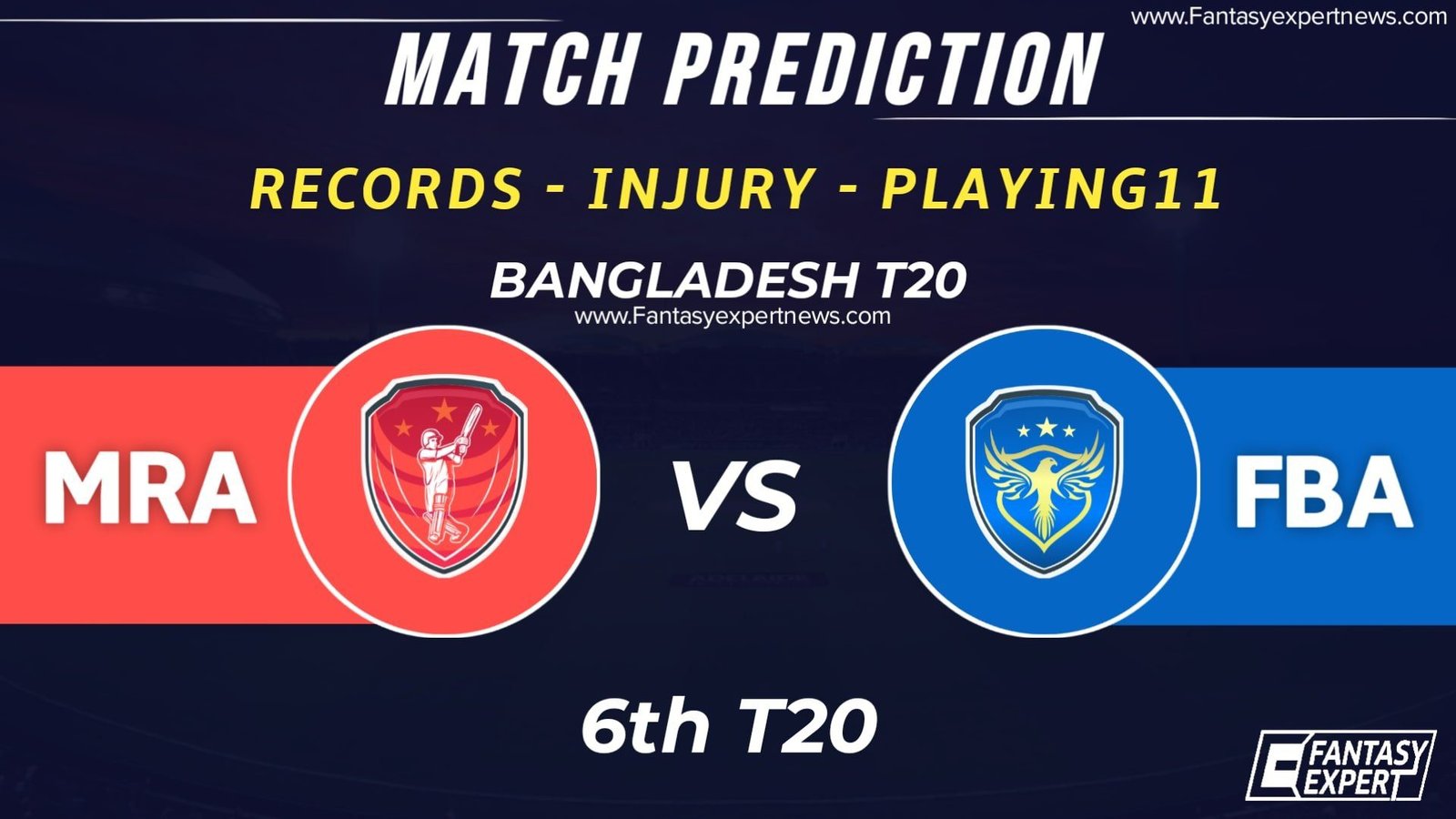MRA vs FBA Today's Match Prediction MRA vs FBA Today's Match Prediction