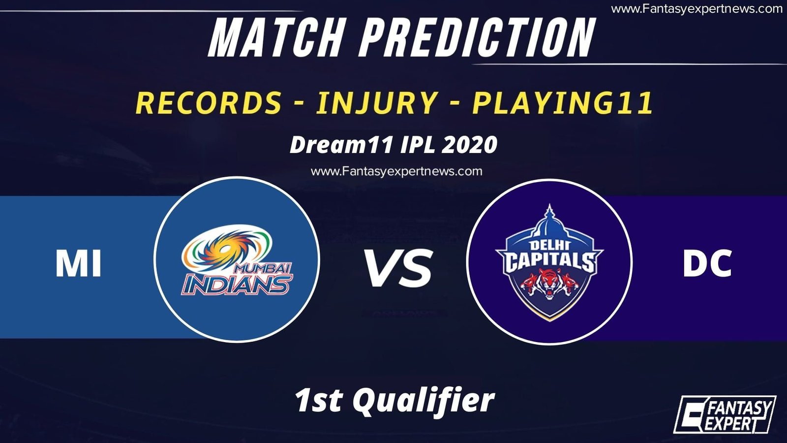 MI vs DC Grand League Team MI vs DC Grand League Team