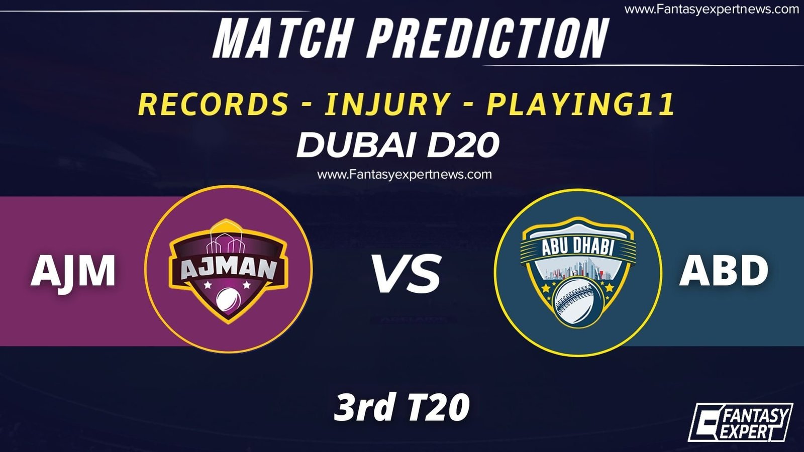 AJM vs ABD Player Stats AJM vs ABD Player Stats