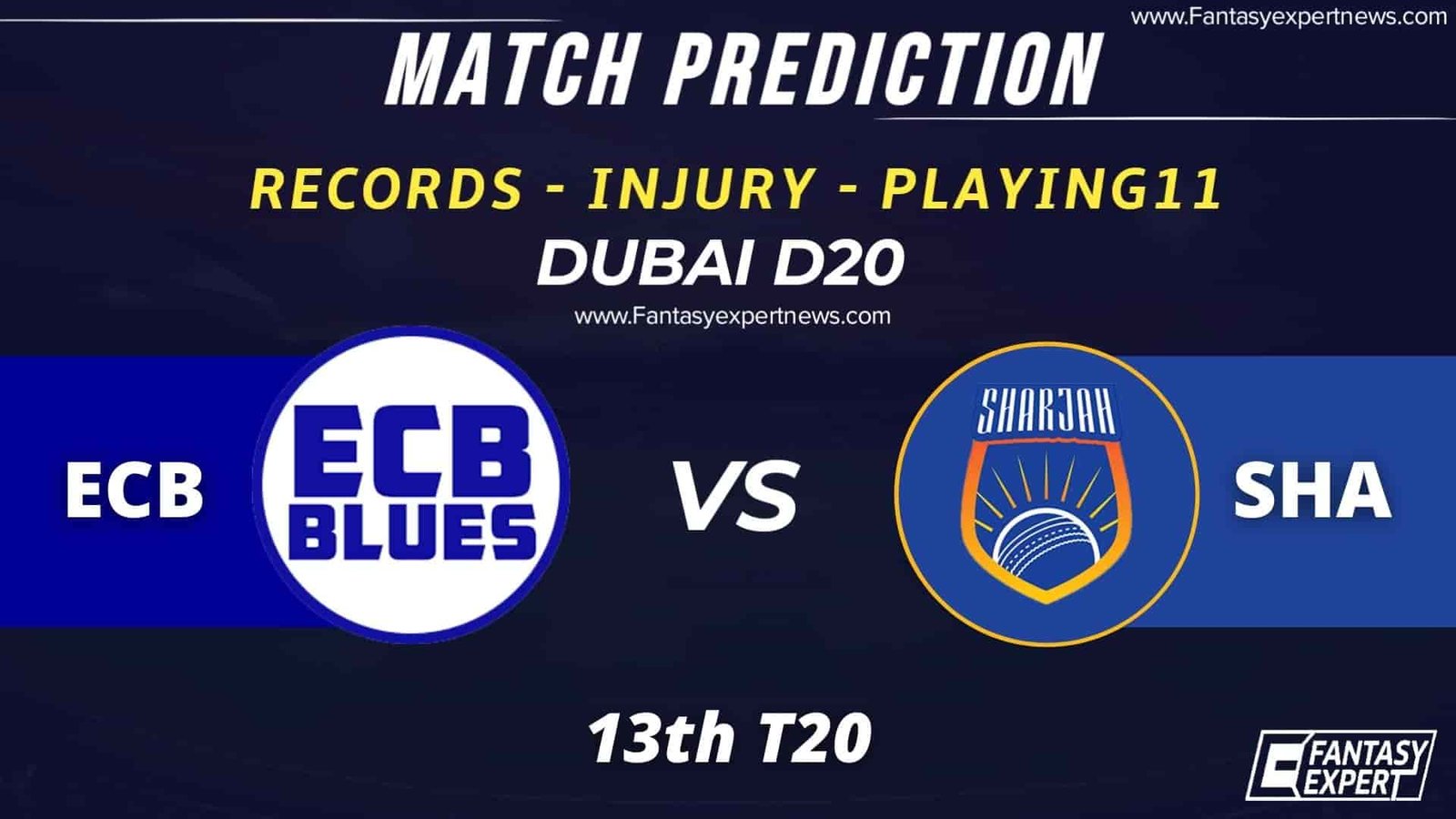 ECB vs SHA Dream11 Prediction