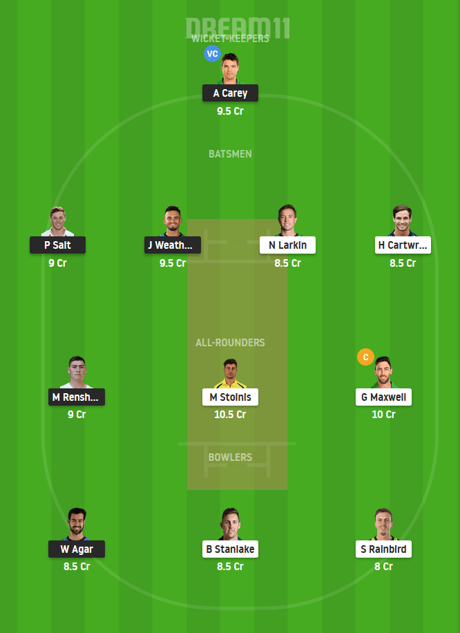 STR vs STA Dream11 Small League Team