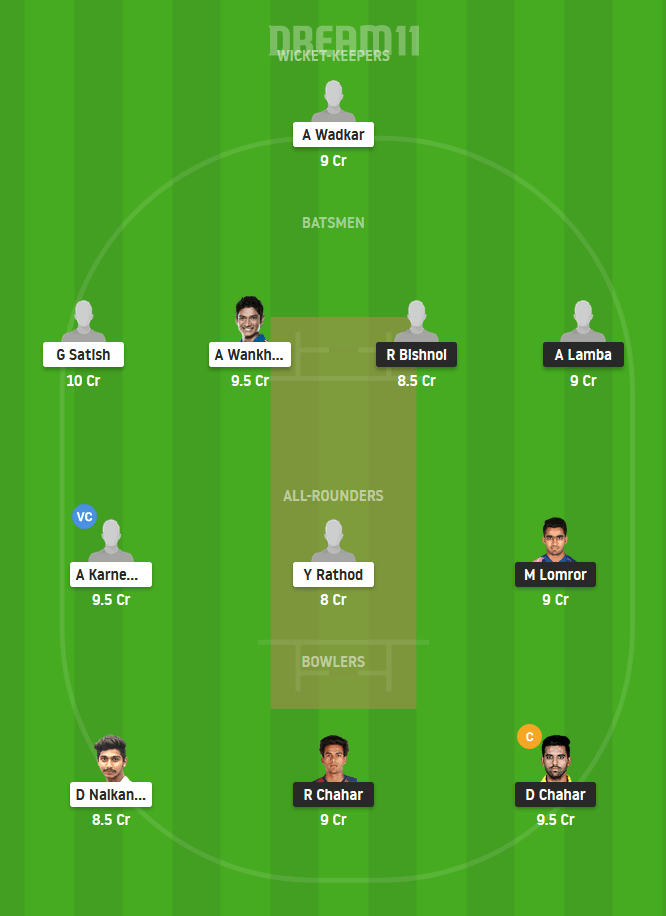 RJS vs VID Dream11 Team For Grand League