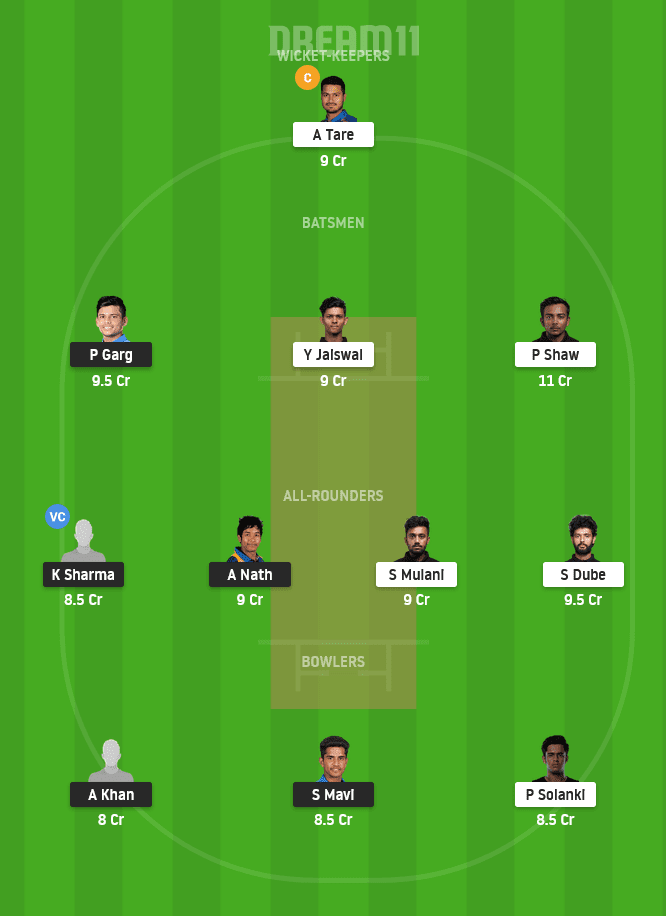 UP vs MUM Dream11 Team Prediction For Grand League
