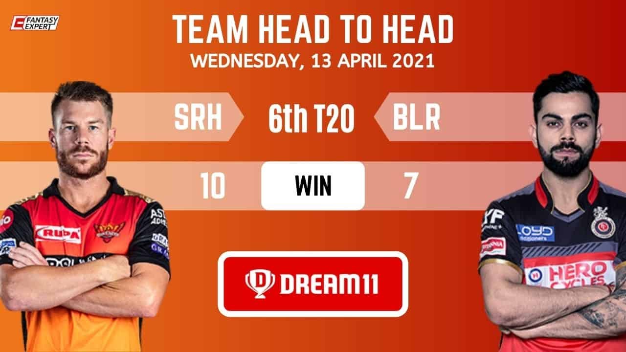 SRH vs BLR Grand League Team SRH vs BLR Grand League Team