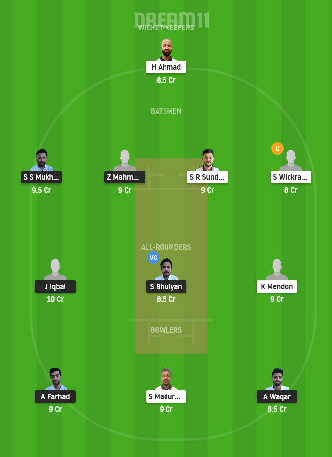 BCC vs PCK Dream11 Team Prediction for Small League
