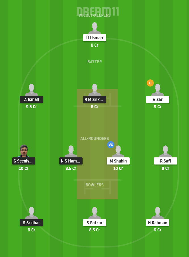 HSG vs GOC Dream11 Team Prediction for Grand League