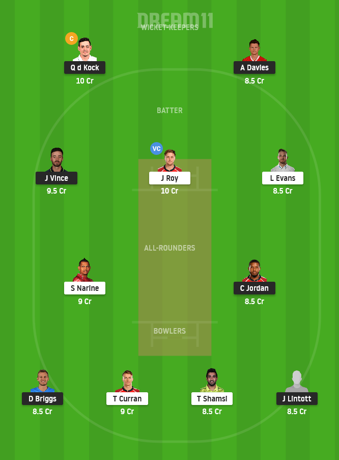 SOB vs OVI Dream11 Team Prediction for Small League