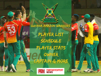 Guyana Amazon Warriors CPL 2021 Team Squad, Players Stats, Schedule, Owner, Captain, Jersey, Twitter link Guyana Amazon Warriors CPL 2021 Team Squad, Players Stats, Schedule, Owner, Captain, Jersey, Twitter link