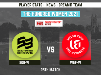 SOB-W vs WEF-W Dream11 Prediction SOB-W vs WEF-W Dream11 Prediction