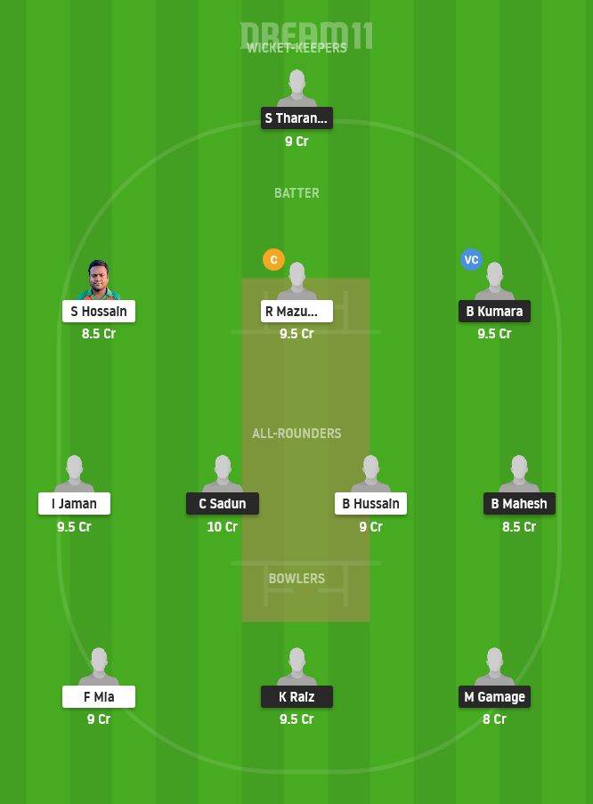 SLL vs NCT Dream11 Team Prediction for Grand League