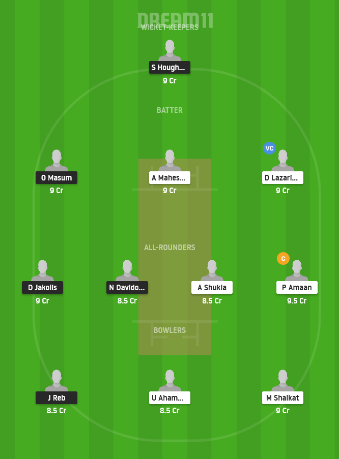 SOS vs ZAS Dream11 Team Prediction for Small League