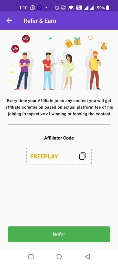 Kubera Fantasy Referral Code