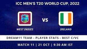 WI vs IRE Dream11 Prediction