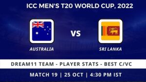 AUS vs SL dream11 Prediction