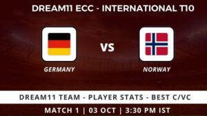 GER vs NOR Dream11 Prediction, Germany vs Norway Dream11 ECC - International T10