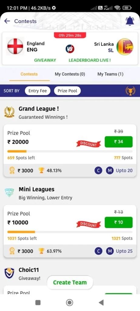How to Play in Choic11 App