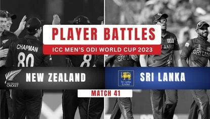 NZ vs SL Player Battle, 41st Match ODI ICC Cricket World Cup 2023