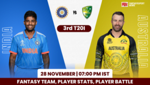 IND vs AUS Dream11 Team Prediction 3rd T20I