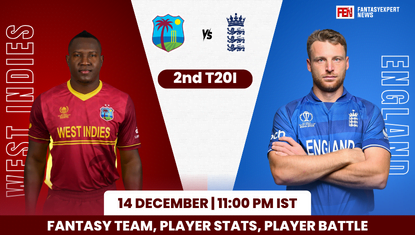 WI Vs ENG Dream11 Prediction 2nd T20I