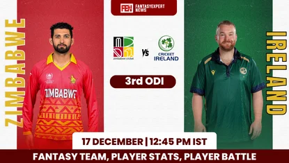ZIM vs IRE 3rd ODI Dream11 Prediction