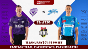 HUR vs STR Dream11 Prediction