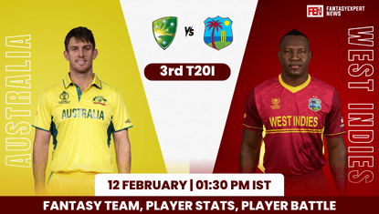 AUS vs WI 3rd T20I Dream11 Prediction