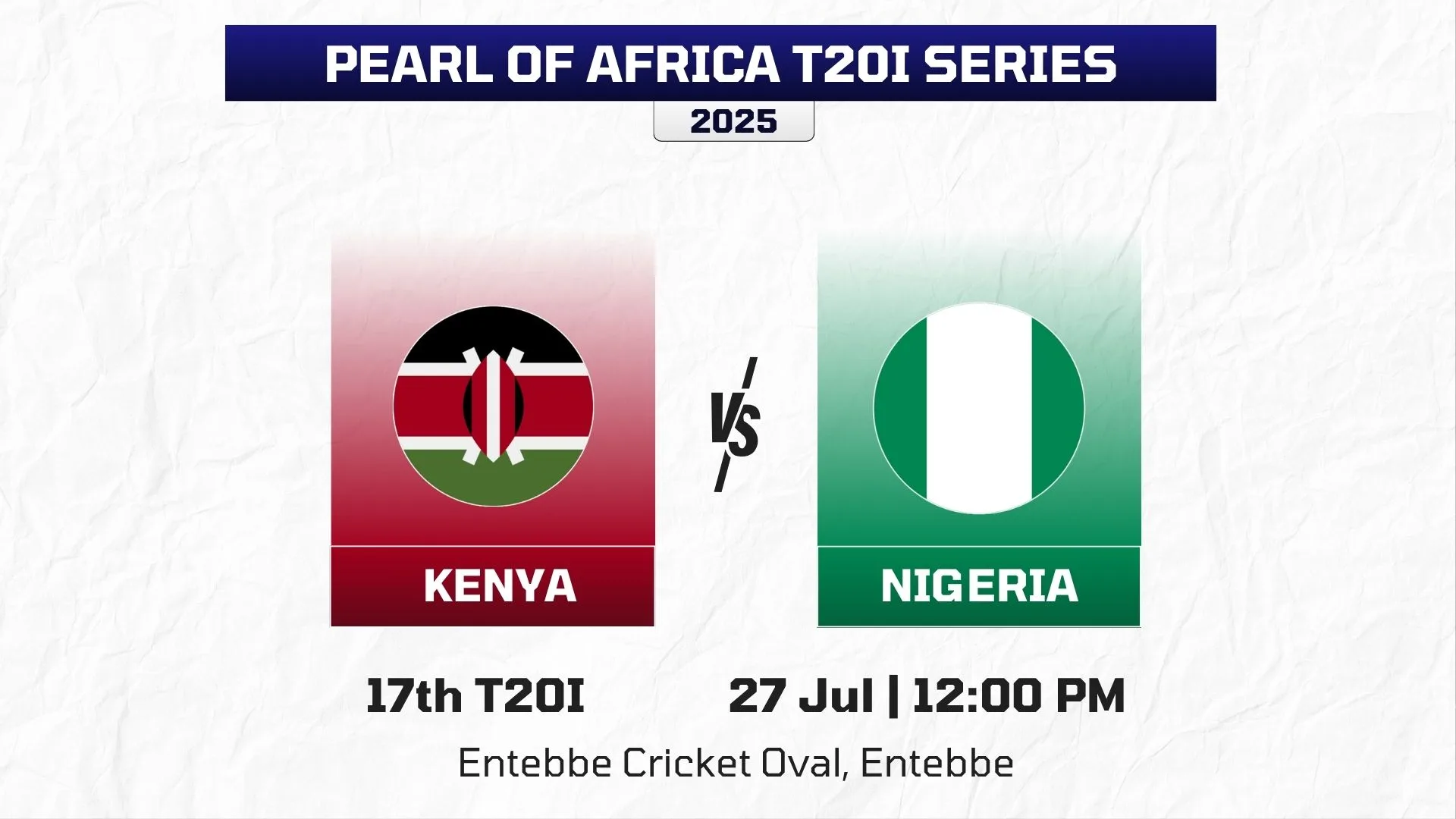 Kenya vs Nigeria Dream11 Prediction Today Match, 17th T20I, Pearl of Africa T20I Series, 2025