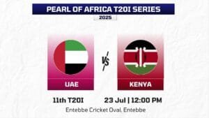 UAE vs Kenya Dream11 Prediction Today Match, Player Stats & Team Pearl of Africa T20I Series